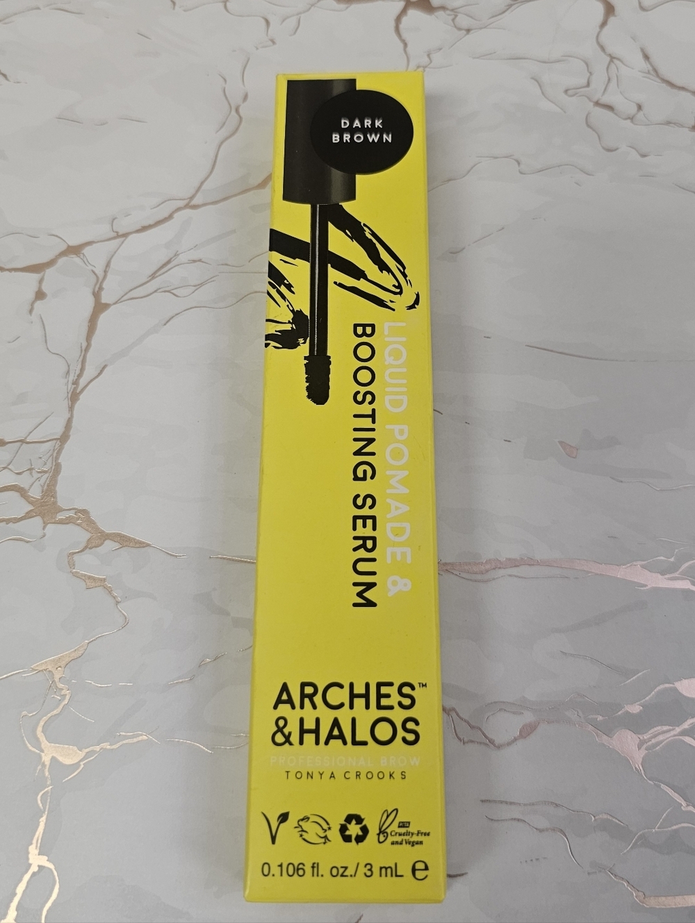 Arches & Halos Liquid Pomade & Boosting Serum - Dark Brown